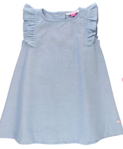 Blue Chambray Jumper Dress