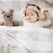 Jersey Cotton Spandex Baby Headband - Grey