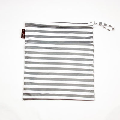 Wet Bag - Gray Stripe