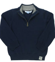 Navy Quarter-Zip Sweater
