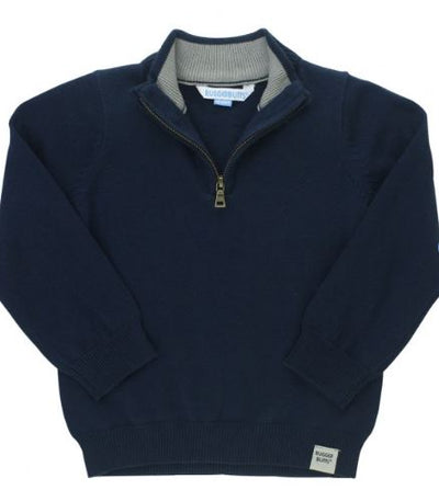 Navy Quarter-Zip Sweater